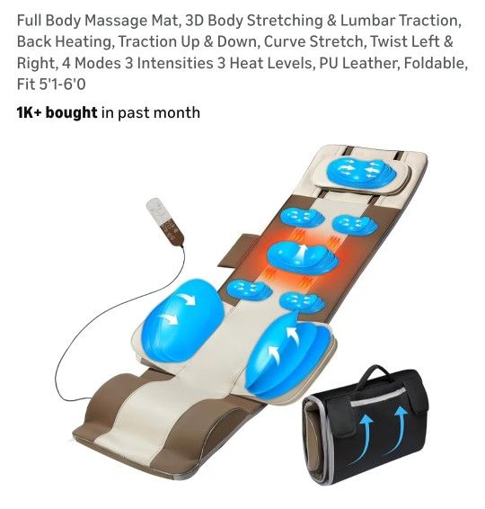 Full body messager Mat 3D body stretching and lumbar traction