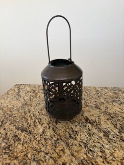 Decorative Metal Cutout Lantern
