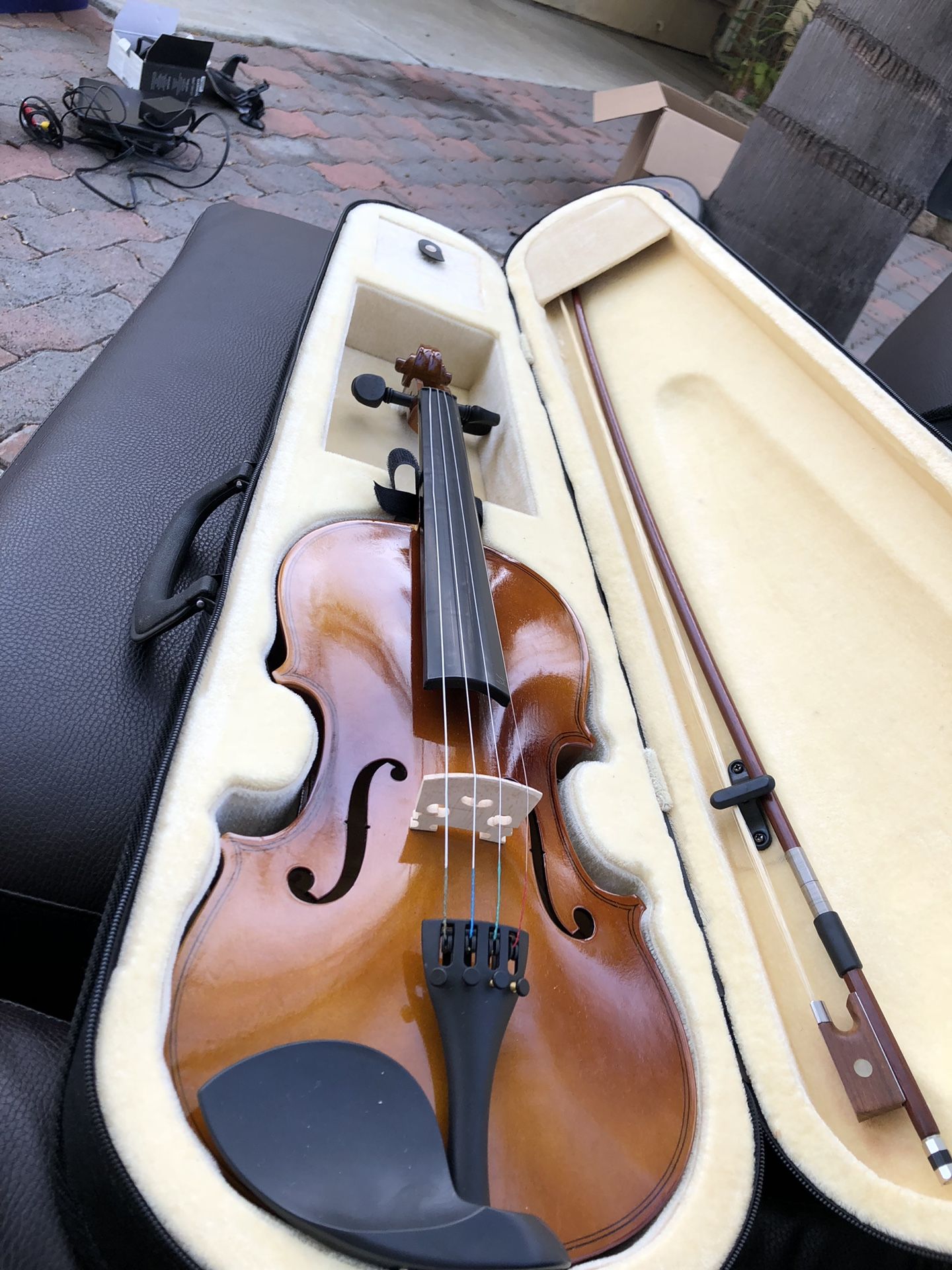 Violin with case