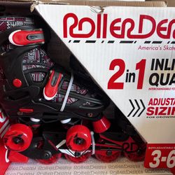 NEW - Roller Skate 2 in 1 inline quad !