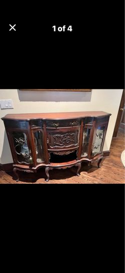 Vintage console cabinet 59” L 15D 41H