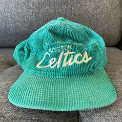 Rare Vintage Corduroy Green Boston Celtics Hat