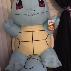 Plush Squirtle Pokémon 34”.    