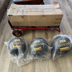 (Set of 3) NEW TOUGHFIT MEDICINE BALLS. 15, 20, 25lbs