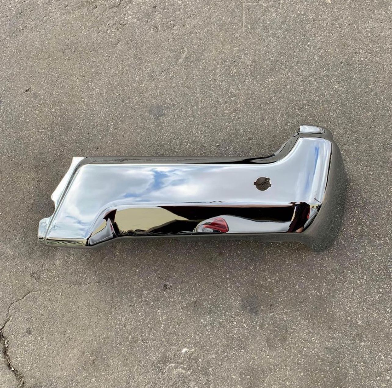 Ford F250 F350 F450 Rear Bumper RIGHT End OEM 2017 2018 2019 2020 2021 2022 (sensor holes)