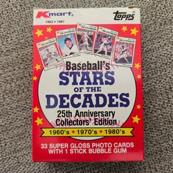 1982 & 1987 K-Mart 20th & 25th Anniversary 33 Card Sets