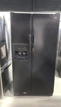 Kenmore Side By Side Black Refrigerator Fridge
