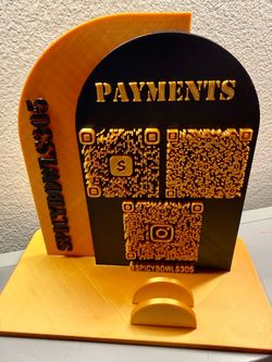 STRATA 3D Prints - QR Code Payment Stand