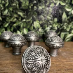 East Lake Style Pewter Vintage Cabinet Drawer Pulls