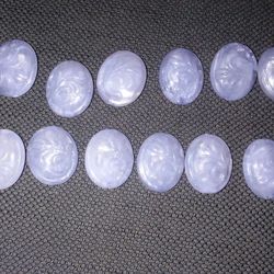 Oval Blue Beads