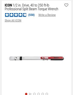 ICON 1/2 in. Drive Split Beam Torque Wrench