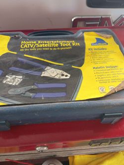 Satellite TV cable tool kit