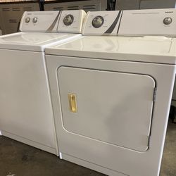 SUPER CAPACITY HEAVY DUTY WASHER & DRYER SET w/FREE WARRANTY ATTACHMENTS, CURBSIDE DELIVERY…