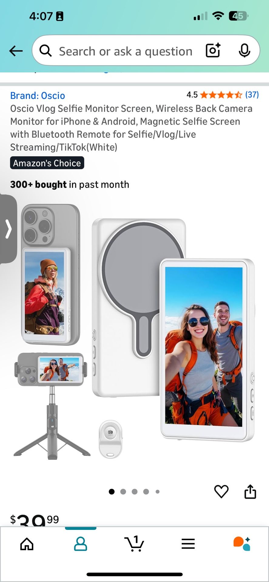 Magnetic Selfie Screen @