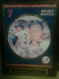 Mickey Mantle #7 New York Yankees Collector Plaque