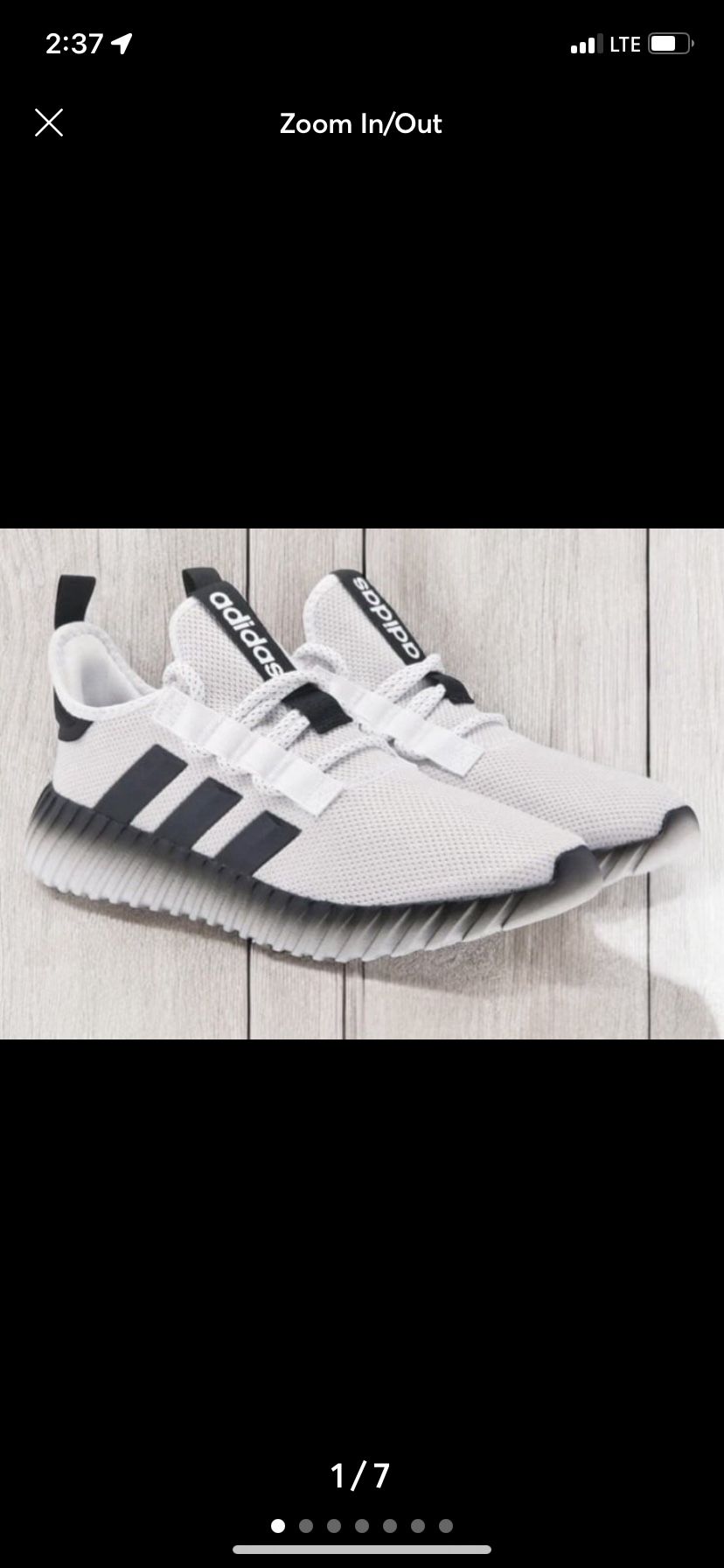 Adidas Kaptir Men’s Sneaker Running Shoe Athletic White Trainers Footwear 3.0