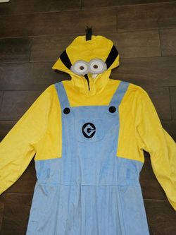 MINION Adult Men's Size Medium Hooded Jumpsuit