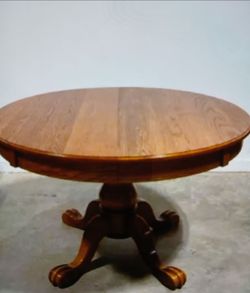 Round table and four chairs