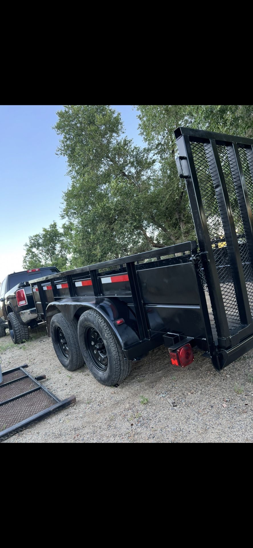 7x12 Utility Trailer Double Axel
