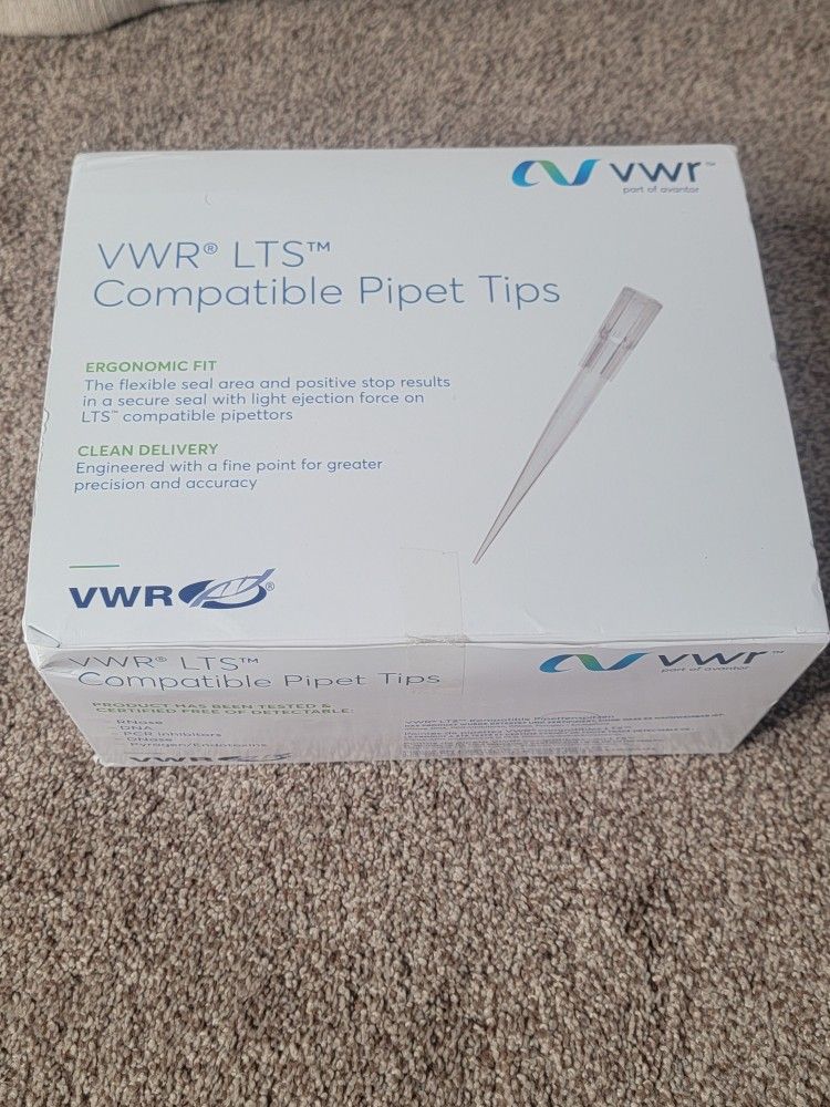 New VWR Universal Pipet Tips 300µL Low Retention Pre Sterile 76323-932 10 Racks