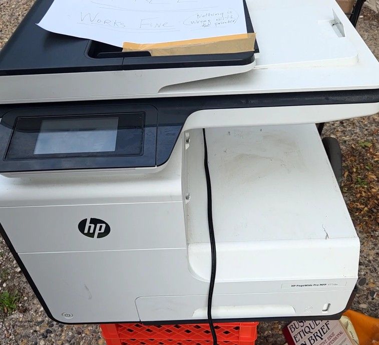 HP PageWide Pro MFP 477dw Color Multifunction Printer - Excellent Working Condition