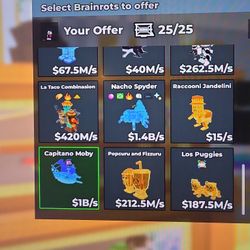 Trading Super Rare Steal A Brainrot Stuff 