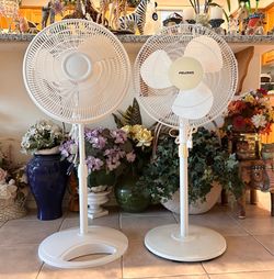 16” Pelonis & Lasko - 3 speed Two Floor Fans. ( 48” high).