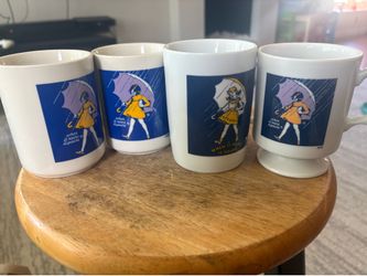 Vintage Morton salt coffee mugs