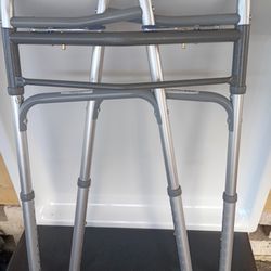 “Lightweight Folding Walker w/ Wheels – Like New!”