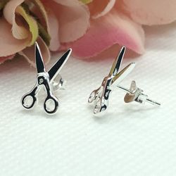 Scissor Stud Earrings.