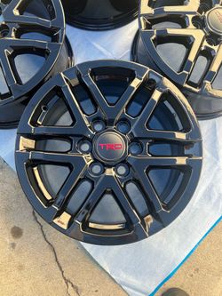 Toyota Tacoma rims 18” OEM Factory Wheels Rines new gloss black powder coated ( exchange available )( Cambio Disponible ) fits Tacoma 2024-2026