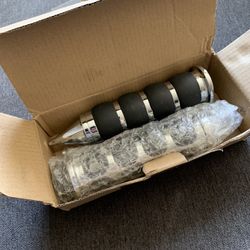  Motorcycle Chrome Hand Grips Handle Bar Cone Throttle Assist 