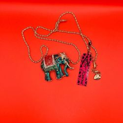 Betsey Johnson Elephant Necklace
