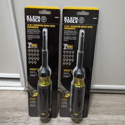 Klein Tools  15 In 1 Ratcheting Impact  Rated Screwdriver 