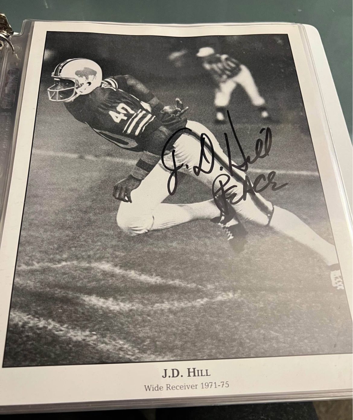 Buffalo Bills J.D. Hill Signed 8x10