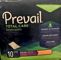 $3 each package of 30x30 Prevail Underpads / Can use for Puppy Pads