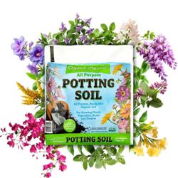 Organic Harvest Potting Mix Soil for Vegetables, Herbs and Flowers, 4 Quart