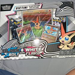 Pokemon "Victini Illustion Collection" SCARLET And Violet Black And White Bolt Flare