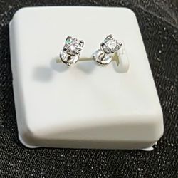 .5 Carot Moissante & .925 Sterling Silver Studs