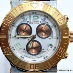 Invicta Reserve Ocean Reef Chronograph Watch 46mm 6755 Swiss Rose Gold