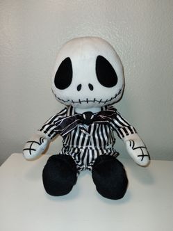 Disney Nightmare Before Christmas Jack Skellington Plush Doll Toy 10” RARE