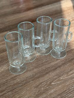 Crate And Barrel Irish Coffee Mugs (Set Of 4)