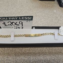 14k Gold ID Bracelet