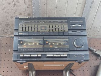 Vintage sound design AM/FM Stereo with cassette player still works great