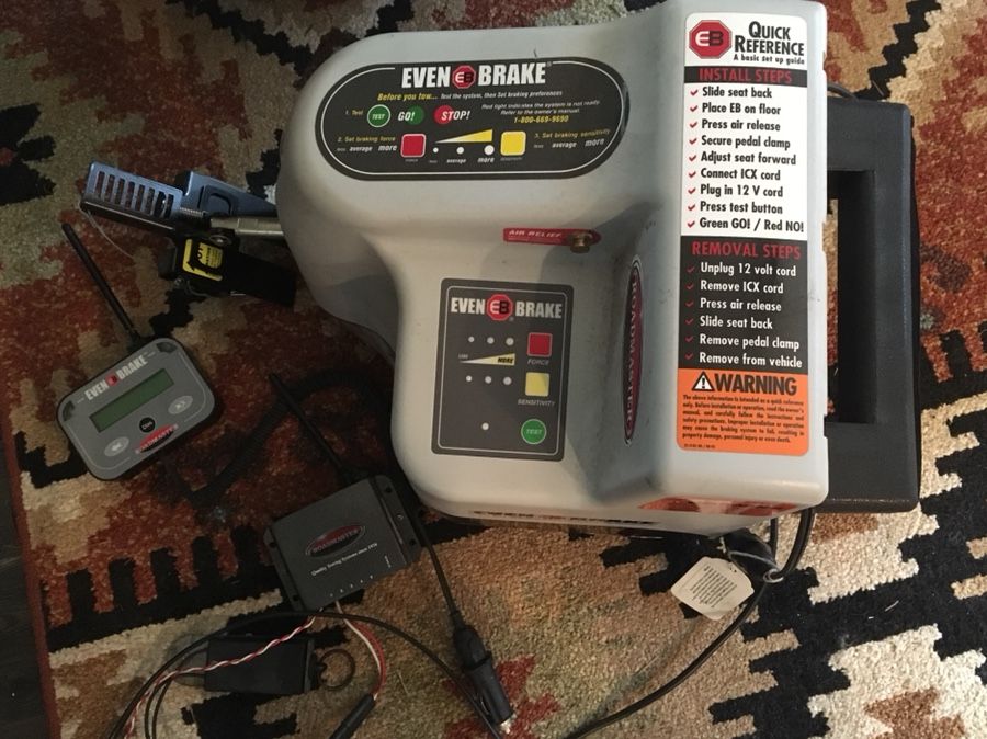 Roadmaster Even Brake tow car braking system Brake Buddy, tow bar for