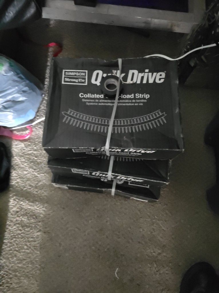 Quick Drive Screws Brand New Boxs Have 3 Of Them 50 Dollars A Box