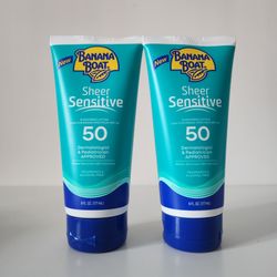 2 Banana Boat Sheer Sensitive Sunscreen Lotion