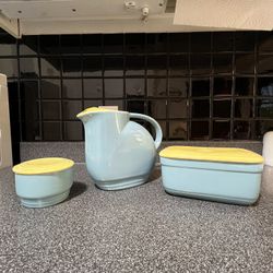 Vintage MCM Hall Westinghouse Refrigerator Set
