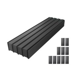 Metal Roof Panel Length 61IN 10PCS Galvanized Roof Panels Waterproof Heavy Duty Metal Roof Panels for Outdoor House Storage Stables Patio Garages Shed