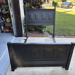 Wood Headboard And Foot Board Bed Frame  